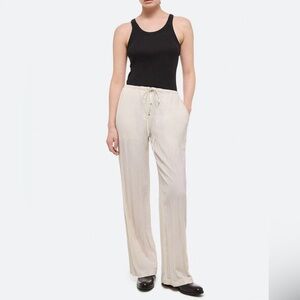 Helmut Lang Women's Cream Drawstring Pants